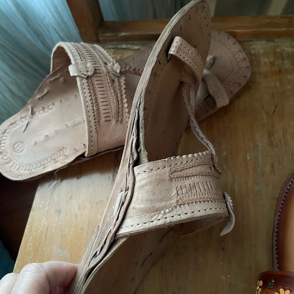 Hippie sandals all leather